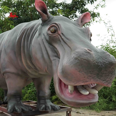 Animatronic hipopotam, 4m pełnowymiarowy hipopotam do parku rozrywki