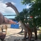 Realistyczny animatroniczny model dinozaura w parku rozrywki Diplodocus