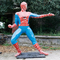 Statua Spidermana z włókna szklanego naturalnej wielkości Statua Spidermana