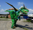 Lekki animatroniczny kostium dinozaura zielony