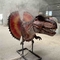 Realistyczny, animowany dinozaur Dilophosaurus Głowa z efektem dymu