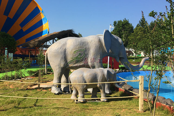 Odporne na wodę zwierzęta animatroniczne, park rozrywki Emulational Elephant