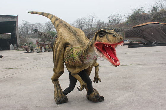 Elastyczny, wyciekający filtr przeciwsłoneczny Niestandardowy realistyczny kostium dinozaura wyświetlany w centrum handlowym