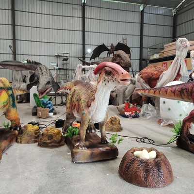 kupować 220 V 380 V realistyczny animatroniczny model dinozaura parazaurolofusa online manufacture