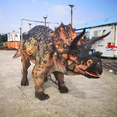 Niestandardowy realistyczny kostium dinozaura Triceratops dla dorosłych dla dwóch wykonawców