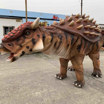 kupować Naturalny kolor realistyczny kostium dinozaura sterowanie ręczne kostium ankylozaura online manufacture