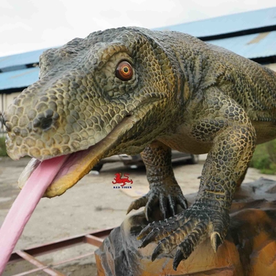 Odporny na śnieg 4m realistyczne zwierzęta animatroniczne Model smoka z Komodo