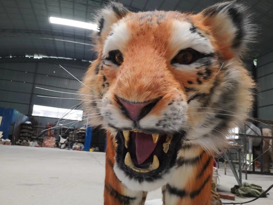 Realistyczny kolor animatroniczny model tygrysa odporny na warunki pogodowe dla dorosłych