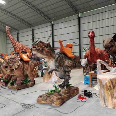 Animatronic T Rex Dinosaur Ride odporny na słońce wodoodporny sztuczny dinozaur