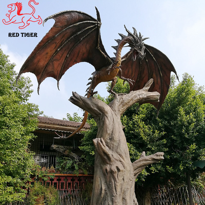 kupować Theme Park Niestandardowe produkty z włókna szklanego Odporne na słońce Statuetki naturalnej wielkości zwierząt online manufacture
