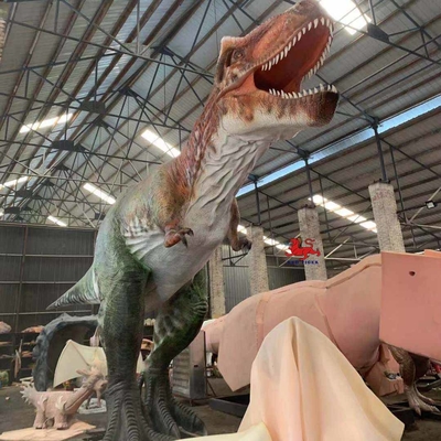 Park rozrywki Realistyczny animatroniczny dinozaur T Rex z dostosowaniem ruchu / dźwięku