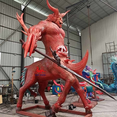 kupować Duże realistyczne zwierzęta animatroniczne Starożytne chińskie mityczne stworzenia Chi You online manufacture