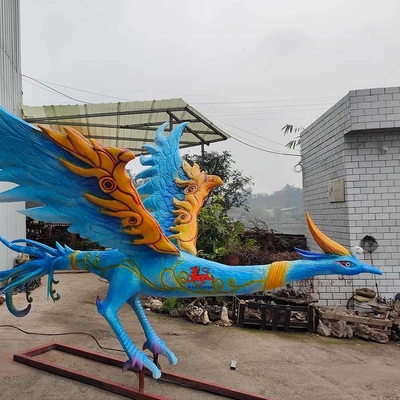 Life Size Animatronics Elektroniczne ręcznie robione chińskie mityczne stworzenia Luan Niao