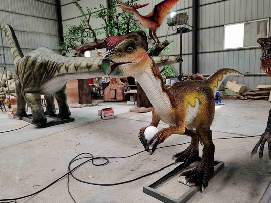 Park wodny Electric Dinosaur Equipment Life Size Symulacja dekoracji dinozaurów