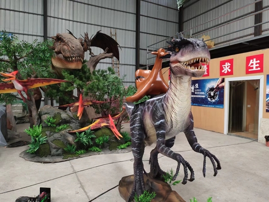 Live Show Animatronic Dinosaur Ride For Kids Riding