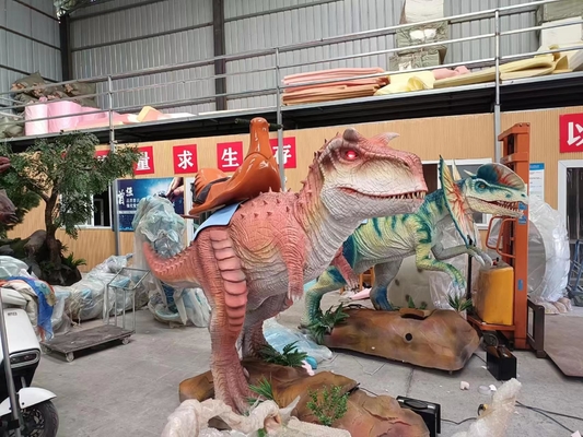 Dostosowana animatroniczna przejażdżka dinozaurem z regulowanym kolorem i rozmiarem