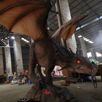 Wysoki poziom bezpieczeństwa Elastyczny realistyczny dinozaur z regulowaną prędkością ruchu
