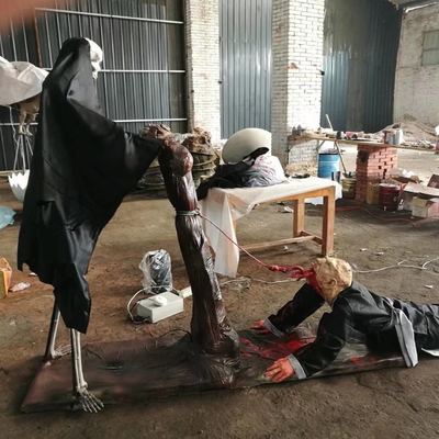 kupować Horror Animated Haunted Halloween Dekoracje Mansion Yard Niestandardowa impreza w prawdziwym rozmiarze online manufacture