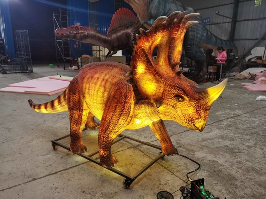 Wodoszczelny Realistyczny Animatroniczny Dinozaur Świecąca Latarnia Dinozaur Sinoceratops