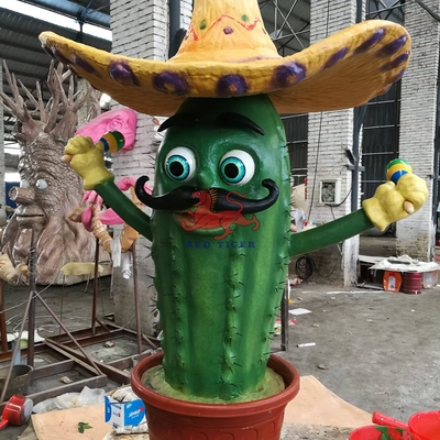 Infraczerwony czujnik Park rozrywki rysunek Animatroniczne rośliny kaktus