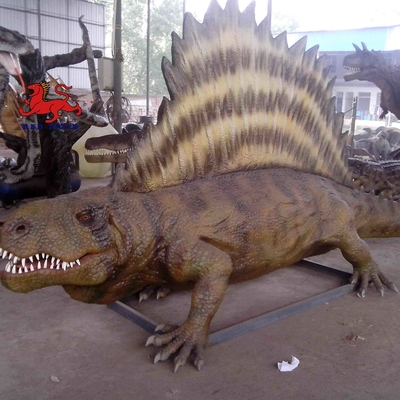 Good price Sunproof Realistic Animatronic Dinosaur 4m Dimetrodon Statue For Theme Park w Internecie