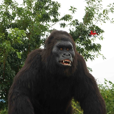 Outdoor realistyczne zwierzęta animatroniczne model goryla naturalny kolor