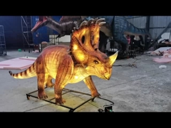 Żywy rozmiar Realistyczny Animatroniczny Dinozaur Świecąca latarnia Dinozaur Sinoceratops