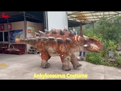 Niestandardowa wydajność realistyczny Animatronic Ankylosaurus Dinosaur Podwójny kostium
